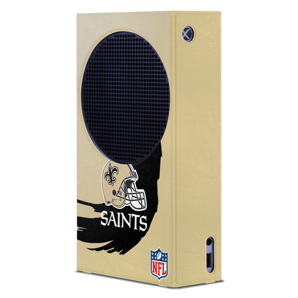NFL New Orleans Saints Sweep Stroke Game Console Wrap Case Cover for Microsoft Xbox Series S Console