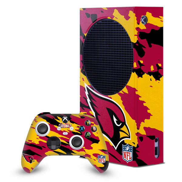 NFL Arizona Cardinals Camou Game Console Wrap and Game Controller Skin Bundle for Microsoft Series S Console & Controller