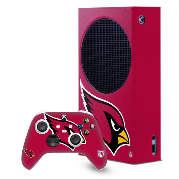 NFL Arizona Cardinals Oversized Game Console Wrap and Game Controller Skin Bundle for Microsoft Series S Console & Controller