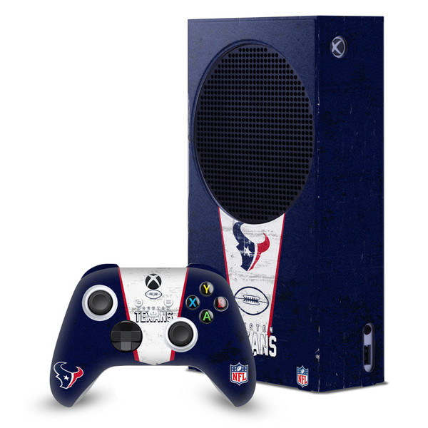 NFL Houston Texans Banner Game Console Wrap and Game Controller Skin Bundle for Microsoft Series S Console & Controller