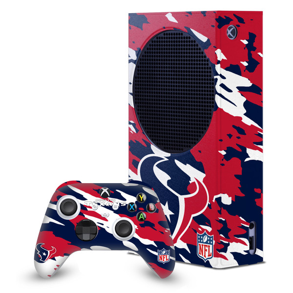 NFL Houston Texans Camou Game Console Wrap and Game Controller Skin Bundle for Microsoft Series S Console & Controller