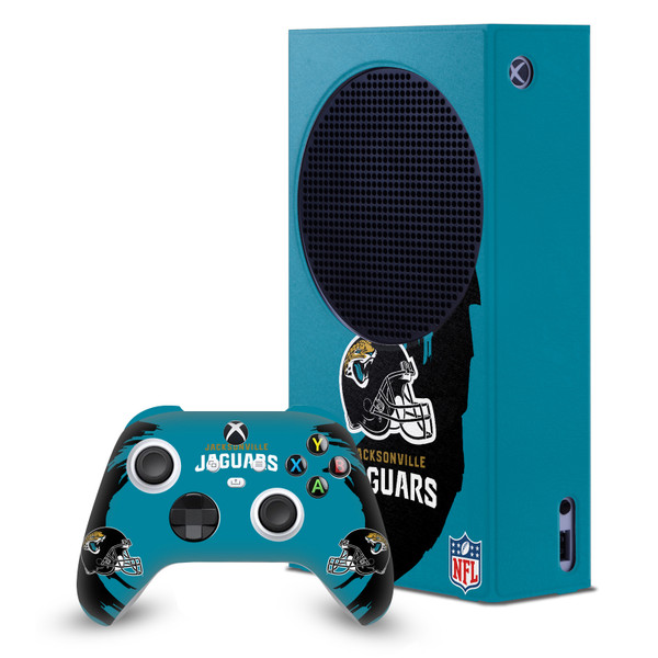 NFL Jacksonville Jaguars Sweep Stroke Game Console Wrap and Game Controller Skin Bundle for Microsoft Series S Console & Controller