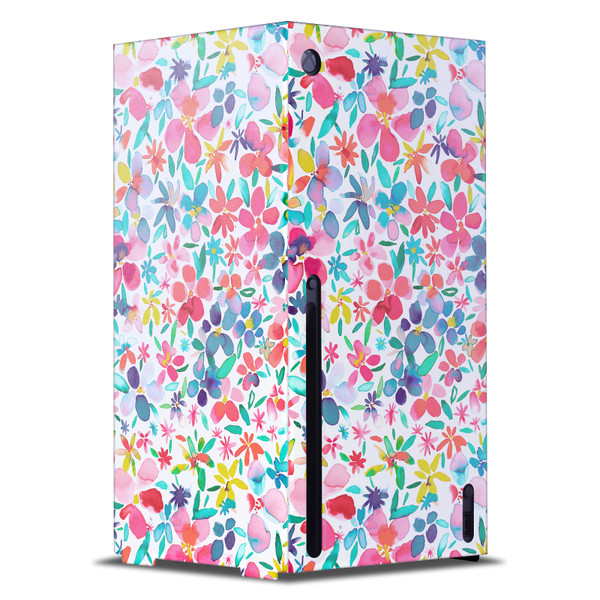 Ninola Art Mix Colorful Petals Spring Game Console Wrap Case Cover for Microsoft Xbox Series X