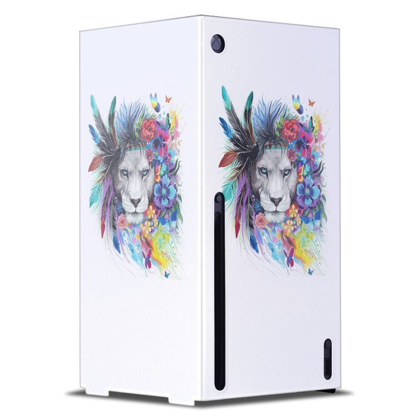 Pixie Cold Art Mix King Of The Lions Game Console Wrap Case Cover for Microsoft Xbox Series X