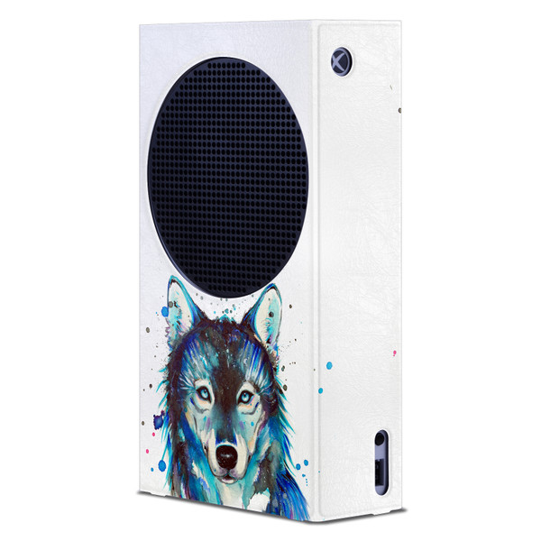 Pixie Cold Art Mix Ice Wolf Game Console Wrap Case Cover for Microsoft Xbox Series S Console