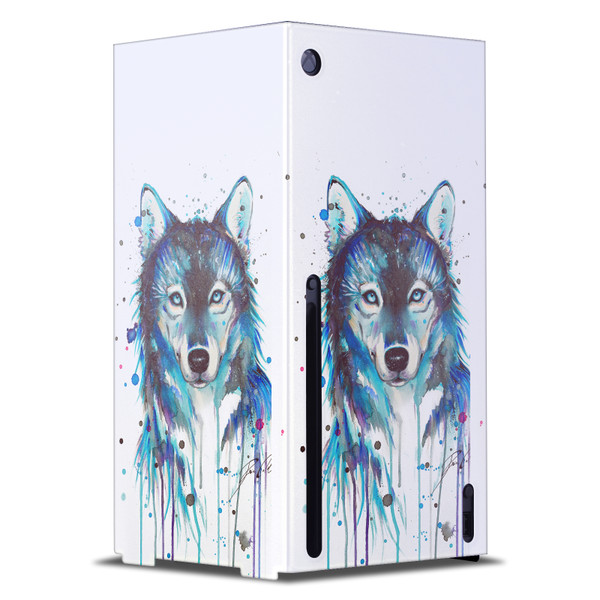 Pixie Cold Art Mix Ice Wolf Game Console Wrap Case Cover for Microsoft Xbox Series X