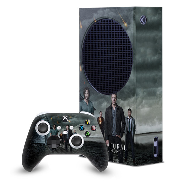 Supernatural Key Art Sam, Dean, Castiel & Crowley Game Console Wrap and Game Controller Skin Bundle for Microsoft Series S Console & Controller