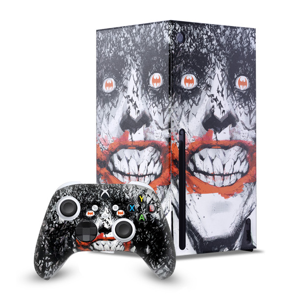 The Joker DC Comics Character Art Detective Comics 880 Game Console Wrap and Game Controller Skin Bundle for Microsoft Series X Console & Controller