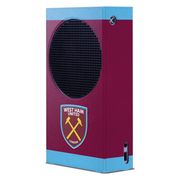 West Ham United FC Art 1895 Claret Crest Game Console Wrap Case Cover for Microsoft Xbox Series S Console