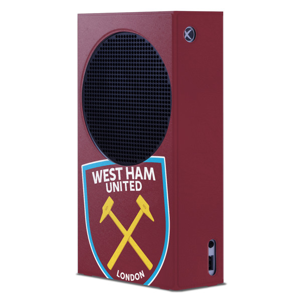 West Ham United FC Art Oversized Game Console Wrap Case Cover for Microsoft Xbox Series S Console