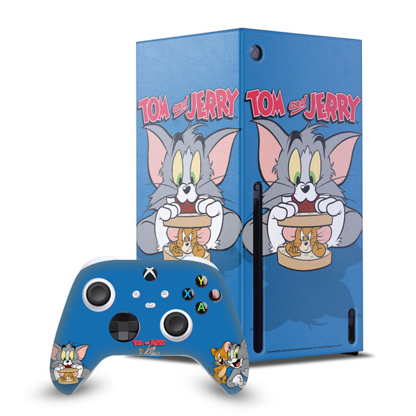 Tom and Jerry Graphics Character Art Game Console Wrap and Game Controller Skin Bundle for Microsoft Series X Console & Controller