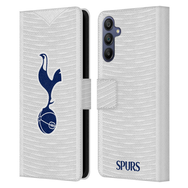 Tottenham Hotspur F.C. 2021/22 Badge Kit Home Leather Book Wallet Case Cover For Samsung Galaxy A15