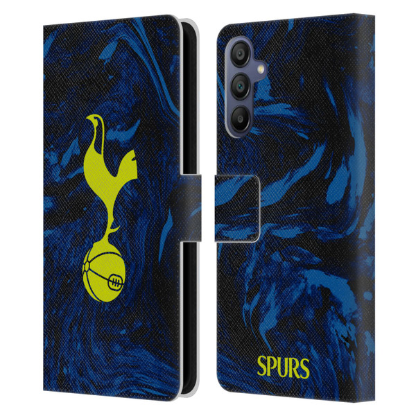 Tottenham Hotspur F.C. 2021/22 Badge Kit Away Leather Book Wallet Case Cover For Samsung Galaxy A15