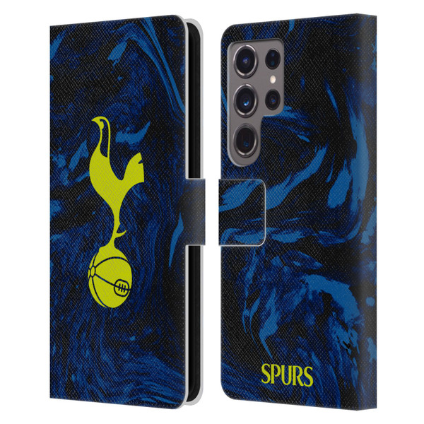Tottenham Hotspur F.C. 2021/22 Badge Kit Away Leather Book Wallet Case Cover For Samsung Galaxy S24 Ultra 5G