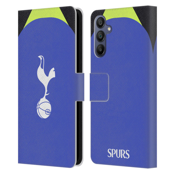 Tottenham Hotspur F.C. 2022/23 Badge Kit Away Leather Book Wallet Case Cover For Samsung Galaxy A15