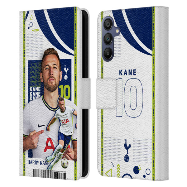 Tottenham Hotspur F.C. 2022/23 First Team Harry Kane Leather Book Wallet Case Cover For Samsung Galaxy A15