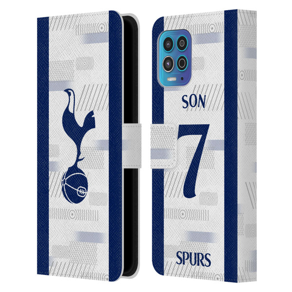 Tottenham Hotspur F.C. 2023/24 Players Son Heung-Min Leather Book Wallet Case Cover For Motorola Moto G100