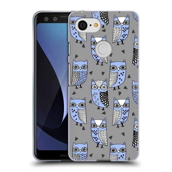 Andrea Lauren Design Birds Owls Soft Gel Case for Google Pixel 3