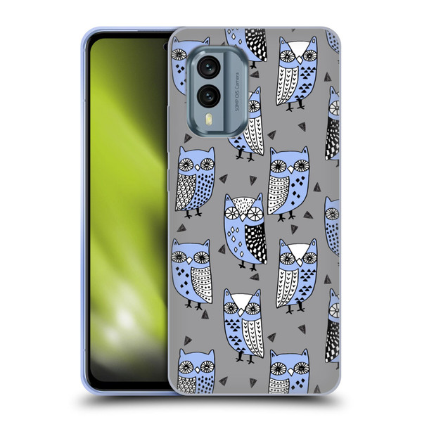 Andrea Lauren Design Birds Owls Soft Gel Case for Nokia X30