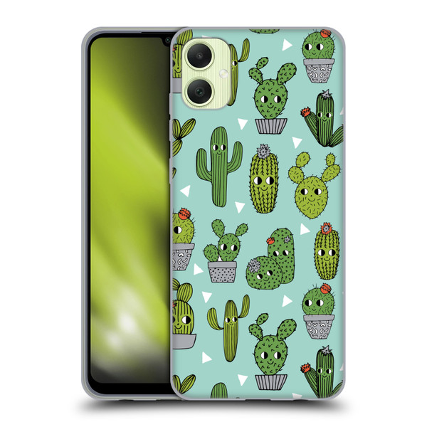 Andrea Lauren Design Plant Pattern Happy Cactus Soft Gel Case for Samsung Galaxy A05