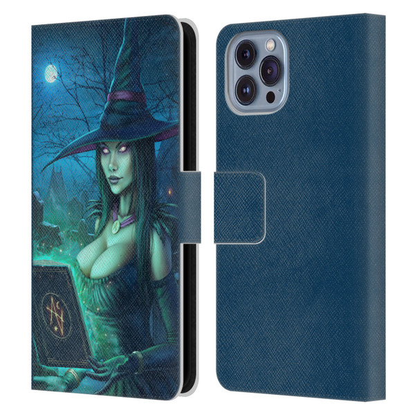 Christos Karapanos Dark Hours Witch Leather Book Wallet Case Cover For Apple iPhone 14