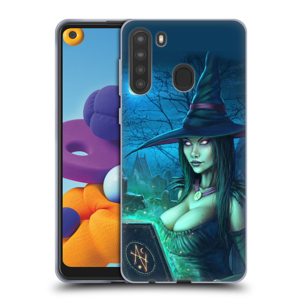 Christos Karapanos Dark Hours Witch Soft Gel Case for Samsung Galaxy A21 (2020)