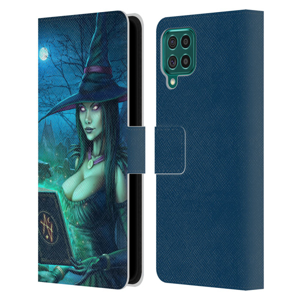 Christos Karapanos Dark Hours Witch Leather Book Wallet Case Cover For Samsung Galaxy F62 (2021)