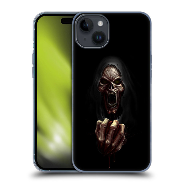 Christos Karapanos Horror Don't Break My Heart Soft Gel Case for Apple iPhone 15 Plus