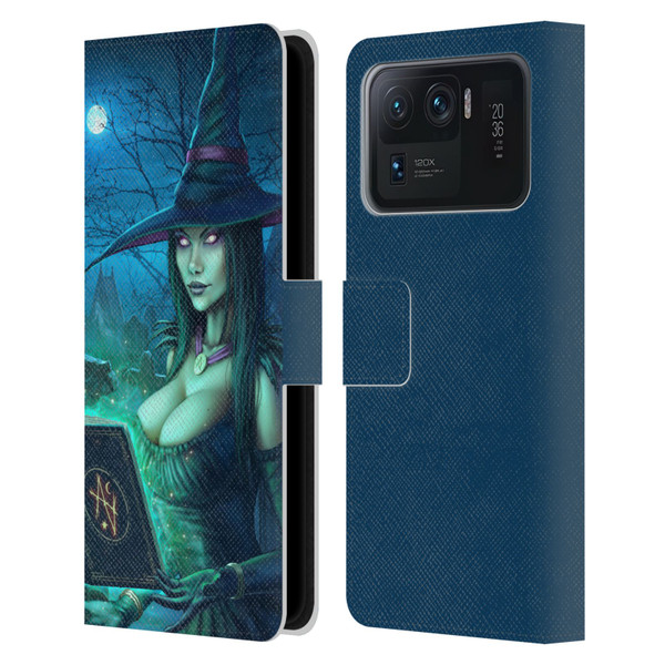 Christos Karapanos Dark Hours Witch Leather Book Wallet Case Cover For Xiaomi Mi 11 Ultra