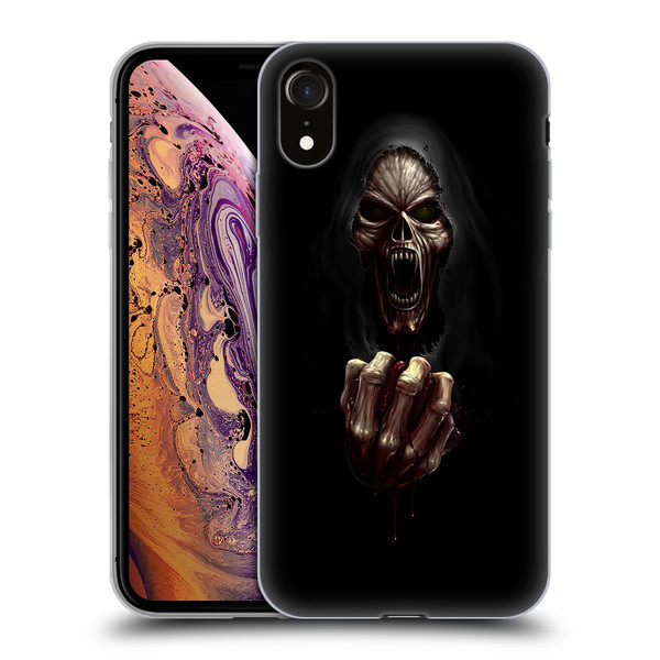 Christos Karapanos Horror Don't Break My Heart Soft Gel Case for Apple iPhone XR