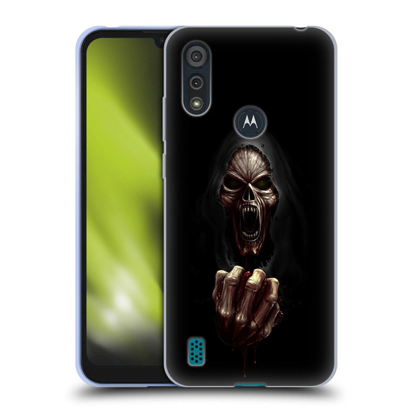 Christos Karapanos Horror Don't Break My Heart Soft Gel Case for Motorola Moto E6s (2020)