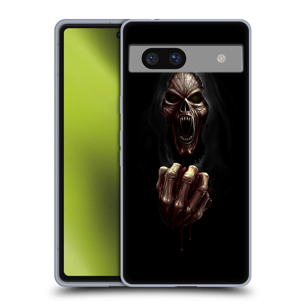 Christos Karapanos Horror Don't Break My Heart Soft Gel Case for Google Pixel 7a