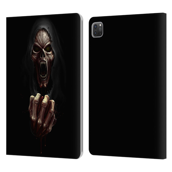 Christos Karapanos Horror Don't Break My Heart Leather Book Wallet Case Cover For Apple iPad Pro 11 2020 / 2021 / 2022