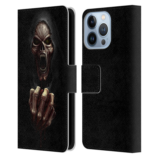 Christos Karapanos Horror Don't Break My Heart Leather Book Wallet Case Cover For Apple iPhone 13 Pro