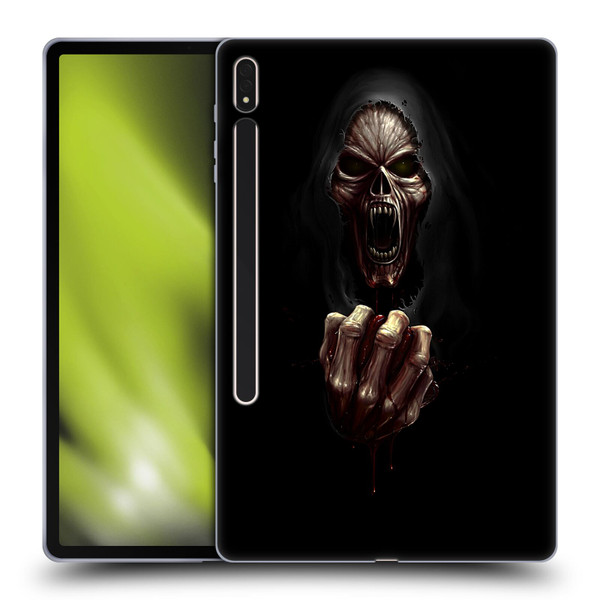 Christos Karapanos Horror Don't Break My Heart Soft Gel Case for Samsung Galaxy Tab S8 Plus