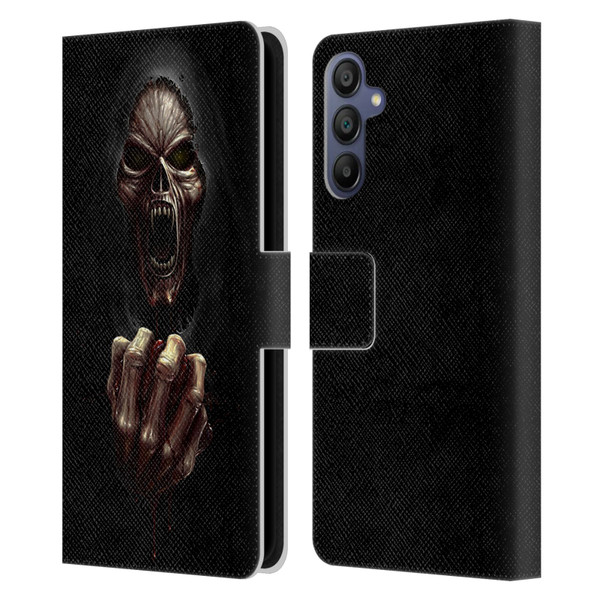 Christos Karapanos Horror Don't Break My Heart Leather Book Wallet Case Cover For Samsung Galaxy A15