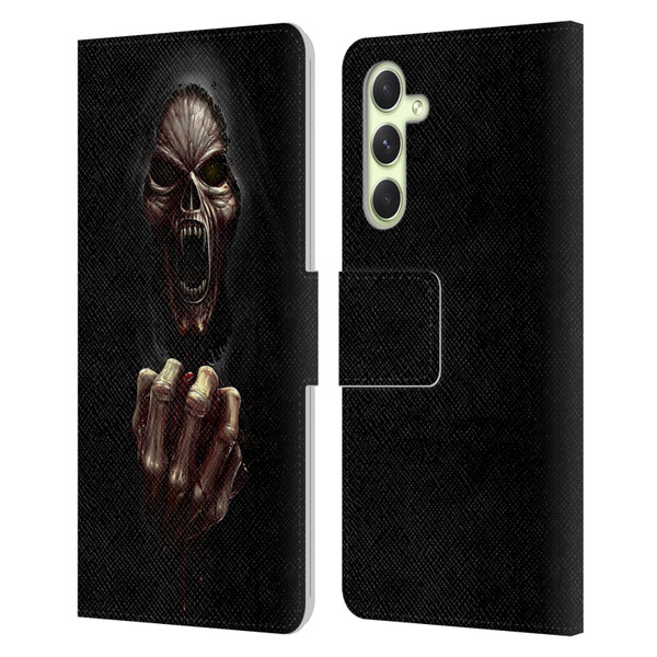 Christos Karapanos Horror Don't Break My Heart Leather Book Wallet Case Cover For Samsung Galaxy A54 5G