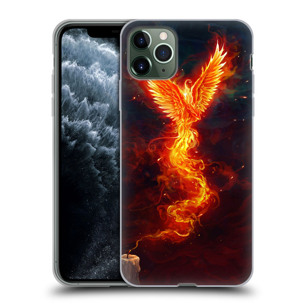 Christos Karapanos Phoenix 2 From The Last Spark Soft Gel Case for Apple iPhone 11 Pro Max