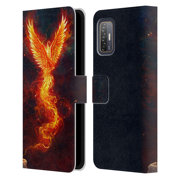 Christos Karapanos Phoenix 2 From The Last Spark Leather Book Wallet Case Cover For HTC Desire 21 Pro 5G