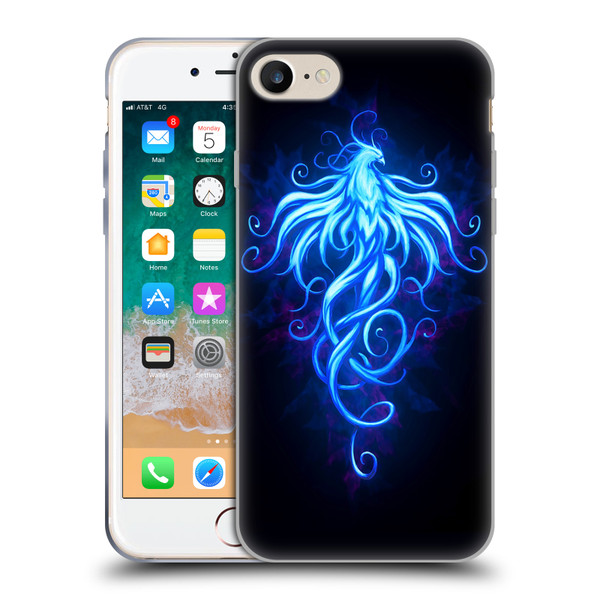 Christos Karapanos Phoenix 2 Royal Blue Soft Gel Case for Apple iPhone 7 / 8 / SE 2020 & 2022