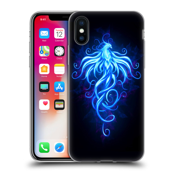 Christos Karapanos Phoenix 2 Royal Blue Soft Gel Case for Apple iPhone X / iPhone XS