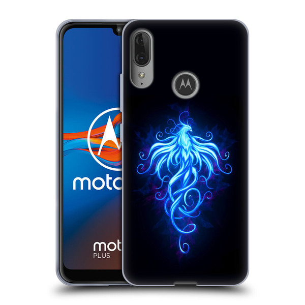 Christos Karapanos Phoenix 2 Royal Blue Soft Gel Case for Motorola Moto E6 Plus