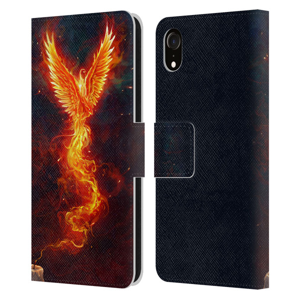 Christos Karapanos Phoenix 2 From The Last Spark Leather Book Wallet Case Cover For Apple iPhone XR