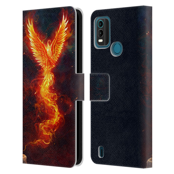Christos Karapanos Phoenix 2 From The Last Spark Leather Book Wallet Case Cover For Nokia G11 Plus