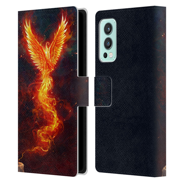 Christos Karapanos Phoenix 2 From The Last Spark Leather Book Wallet Case Cover For OnePlus Nord 2 5G