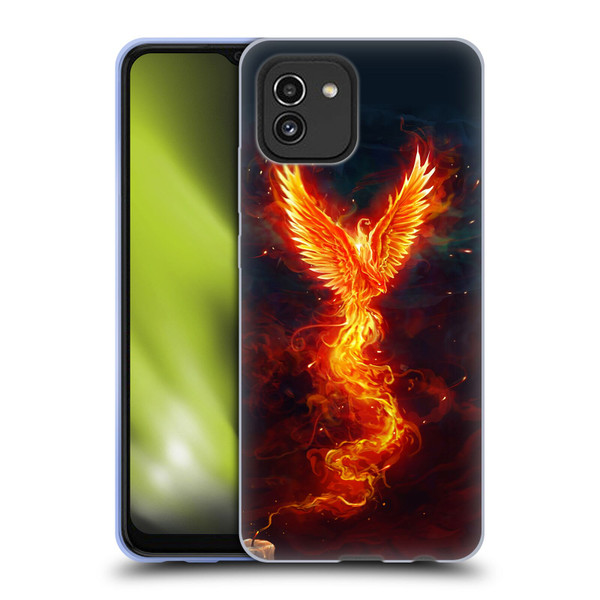 Christos Karapanos Phoenix 2 From The Last Spark Soft Gel Case for Samsung Galaxy A03 (2021)