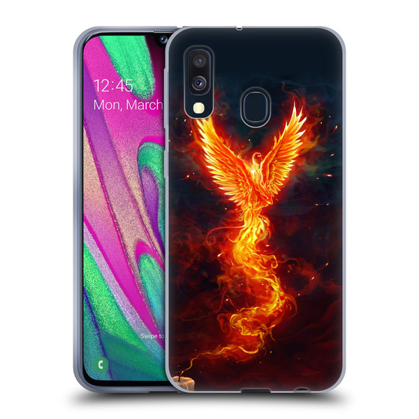 Christos Karapanos Phoenix 2 From The Last Spark Soft Gel Case for Samsung Galaxy A40 (2019)