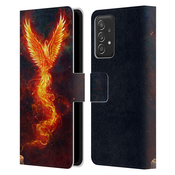 Christos Karapanos Phoenix 2 From The Last Spark Leather Book Wallet Case Cover For Samsung Galaxy A52 / A52s / 5G (2021)