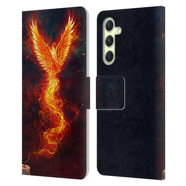 Christos Karapanos Phoenix 2 From The Last Spark Leather Book Wallet Case Cover For Samsung Galaxy A54 5G