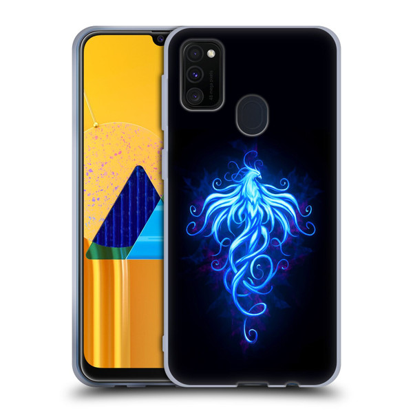 Christos Karapanos Phoenix 2 Royal Blue Soft Gel Case for Samsung Galaxy M30s (2019)/M21 (2020)